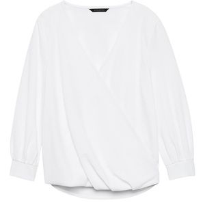 Banana Republic wrap-front blouse